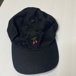 Claire’s Cherry Cap black adjustable